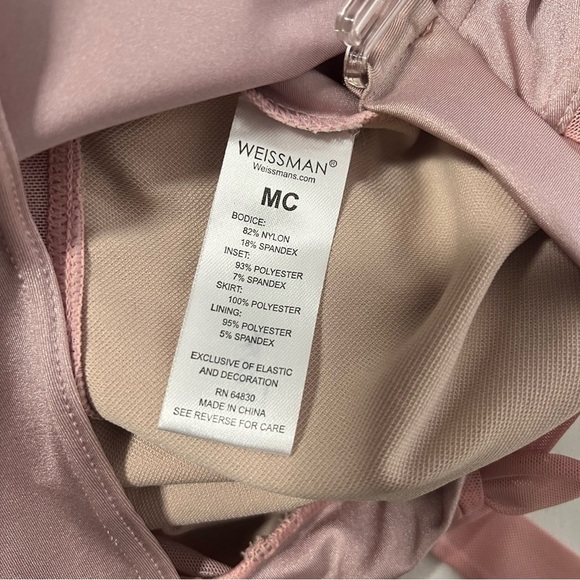 Weissman Just As I Am MC Medium (11-12) Pink and Purple Tiered Tie Front Dress - Picture 7 of 8